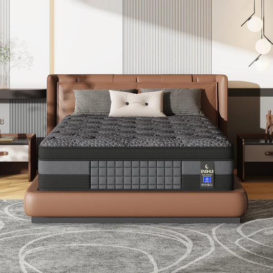 12"14"Twin, Full, Queen, King Memory Foam Pocket Spring Hybrid Mattress in a Box