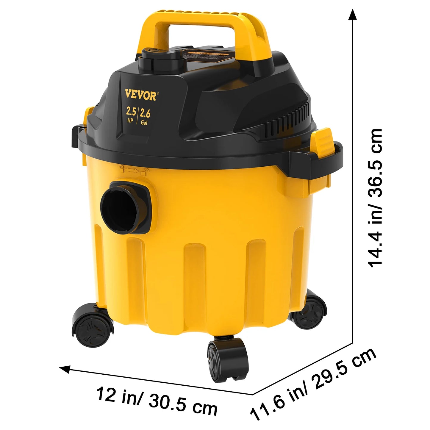 3 in 1 Portable Wet Dry Vac 2.6 Gallon 2.5 HP
