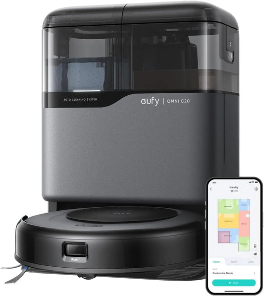 Robot Vacuum and Mop Combo, All-in-One Station