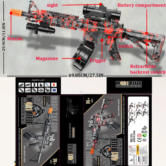 Eco-friendly Electric Gel Ball Blaster Toys, Suitable For Outdoor Shooting Games