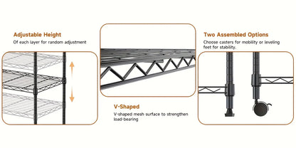 Multi-Tier Steel Utility Shelving Unit