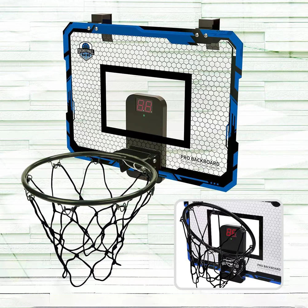 Kids Mini Basketball Hoop With Backboard and Electronic Scoreboard, Outdoor Indoor Excersise Game Toys