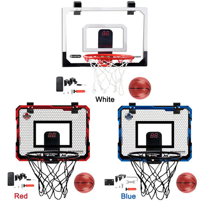 Kids Mini Basketball Hoop With Backboard and Electronic Scoreboard, Outdoor Indoor Excersise Game Toys