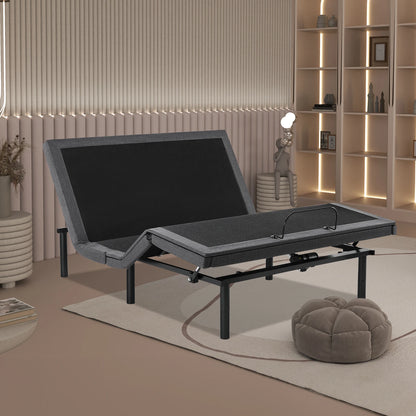 Electric Adjustable, Ergonomic Bed Frame with Wireless Remote, Zero Gravity Bed with 2 USB Ports For Bed Room