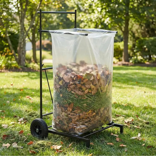 Adjustable 30 to 45 Gallon Outdoor Leaf Bag Stand, for Yard, Lawn