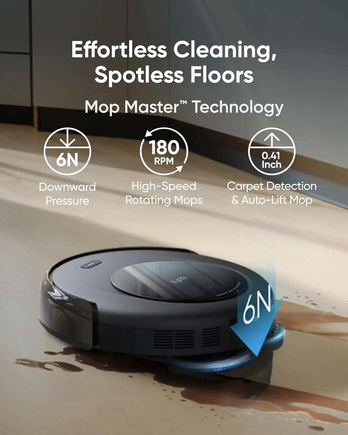 Robot Vacuum and Mop Combo, All-in-One Station