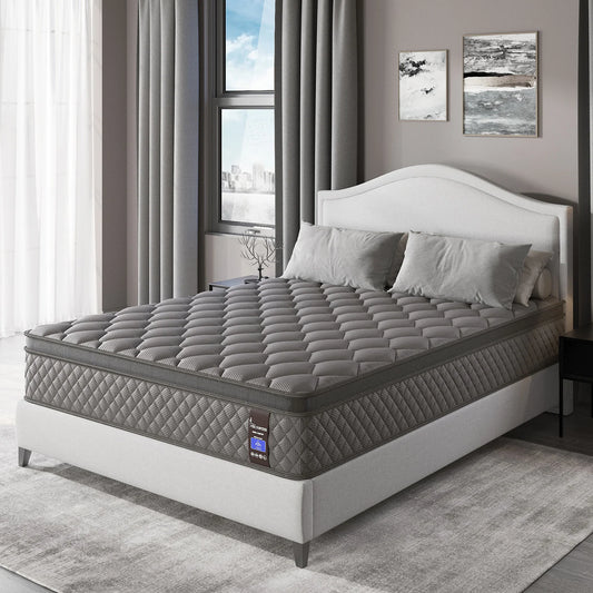 Hybrid Spring Memory Foam Mattress in a Box, 10"12"14"Twin Full Queen King Sizes