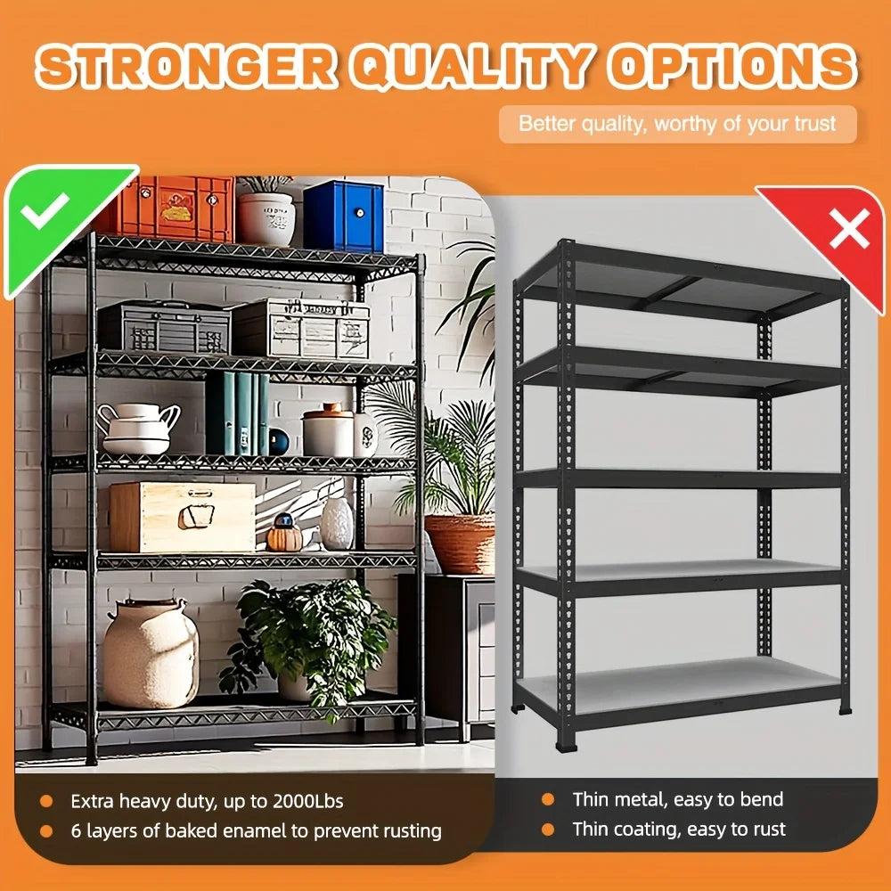 Multi-Tier Steel Utility Shelving Unit