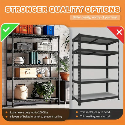 Multi-Tier Steel Utility Shelving Unit