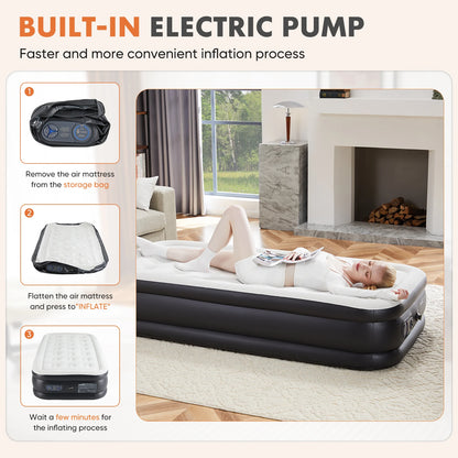 Blow Up Double Height Air Mattress