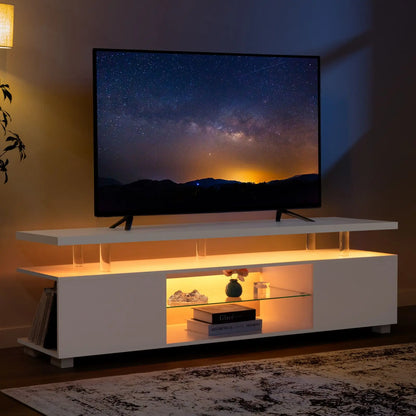 LED TV Stand / Entertainment, Gaming Center for TV with Storage