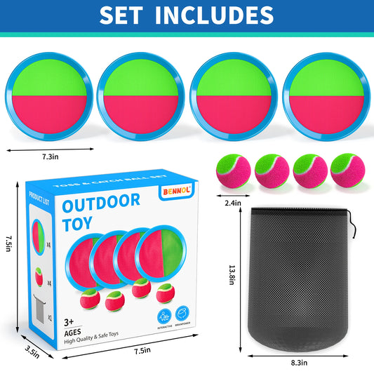 Toss and Catch Ball Game, Outdoor Toys for Kids, Backyard Games, Beach Toys