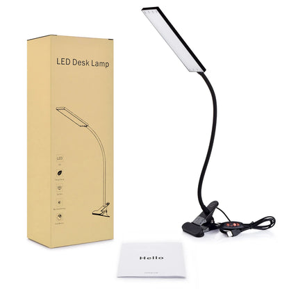5W LED Clip on Desk Lamp with 3 Modes, Table Lamp