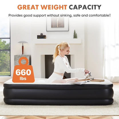 Blow Up Double Height Air Mattress