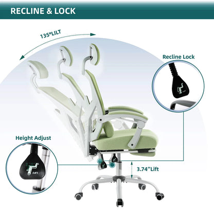 Ergonomic, Reclining, Gaming, Computer Desk Chair