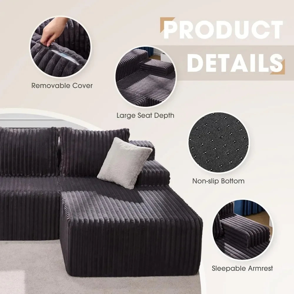 Modular Sectional Sofa Couch, Living Room Furniture Set Customized