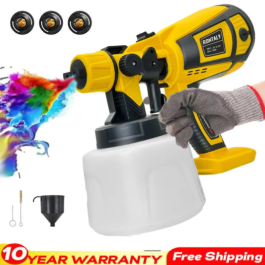 Cordless Paint Sprayer 20v Battery Airless Spray Gun 2.5mm Tool Only