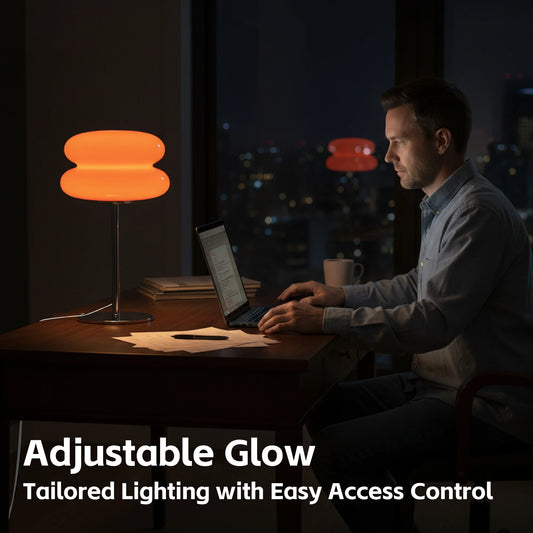 Glass Table Lamp Living Room, Bedside Atmosphere Lamp Decor