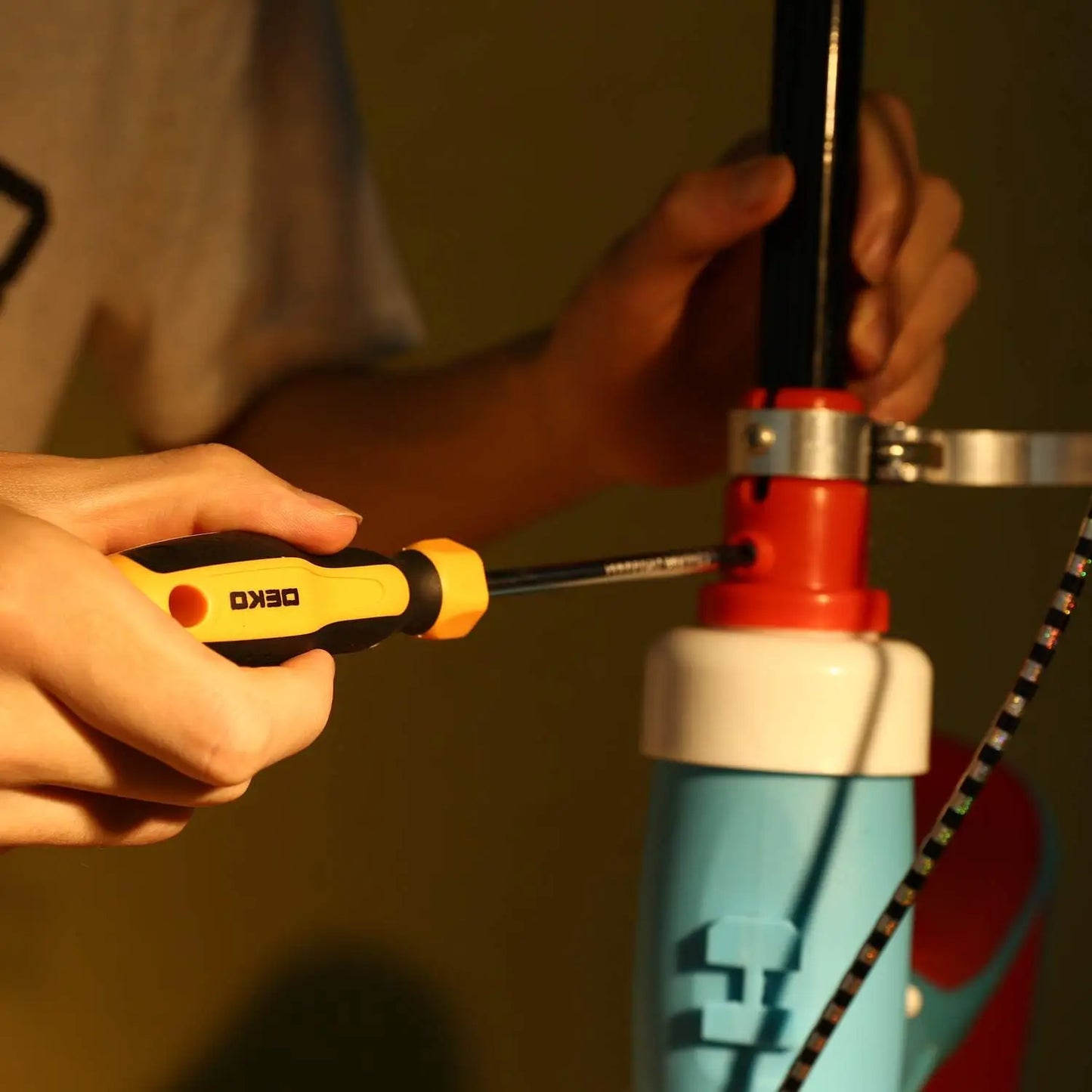 158 Piece Tool Set-General Household Hand Tool Kit with Plastic Toolbox Storage Case