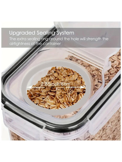 4pcs Large Food Storage Containers With Lids,