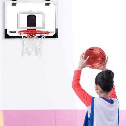 Kids Mini Basketball Hoop With Backboard and Electronic Scoreboard, Outdoor Indoor Excersise Game Toys