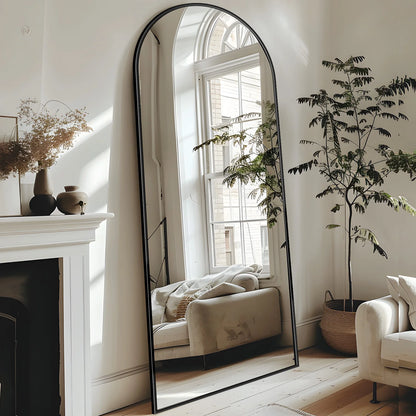 Full Length 58"x18" Rectangular Full Body Mirror with Stand for Bedroom, Living Room