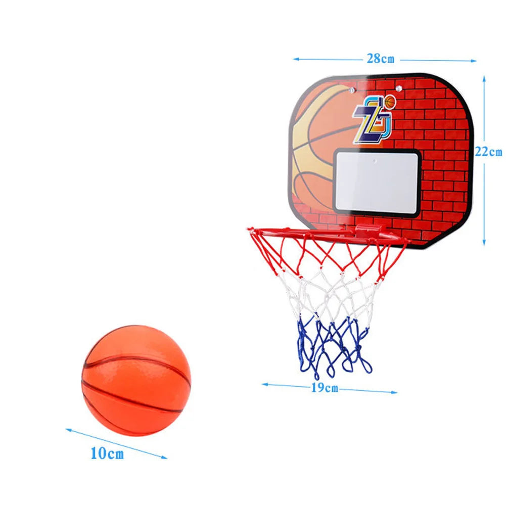 Kids Mini Basketball Hoop With Backboard and Electronic Scoreboard, Outdoor Indoor Excersise Game Toys