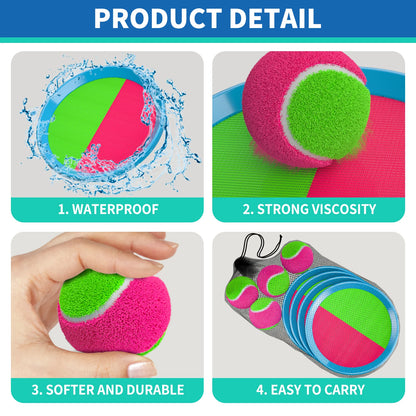 Toss and Catch Ball Game, Outdoor Toys for Kids, Backyard Games, Beach Toys