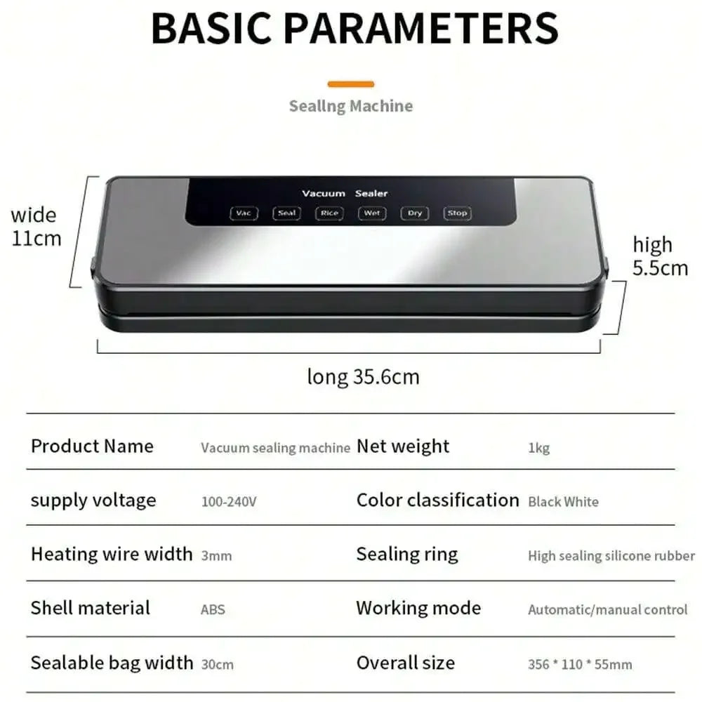 Automatic Vacuum Sealer Machine for Food Storage