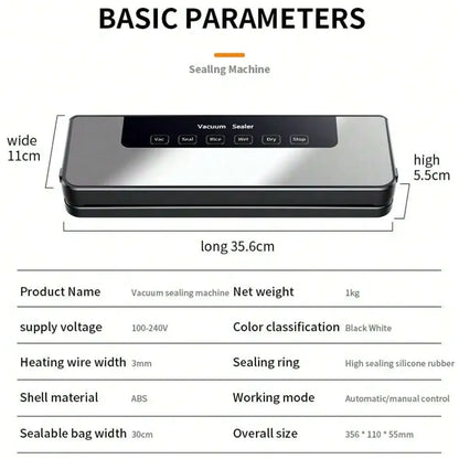 Automatic Vacuum Sealer Machine for Food Storage