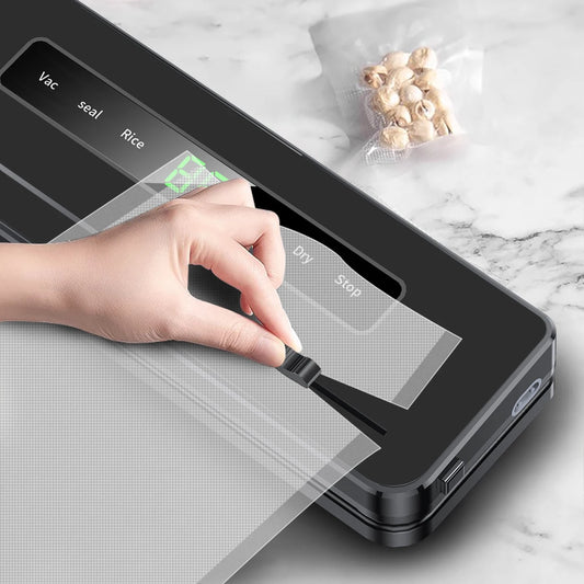 Vacuum Sealer, one-touch, wet/dry use, seal & sterilize in one.