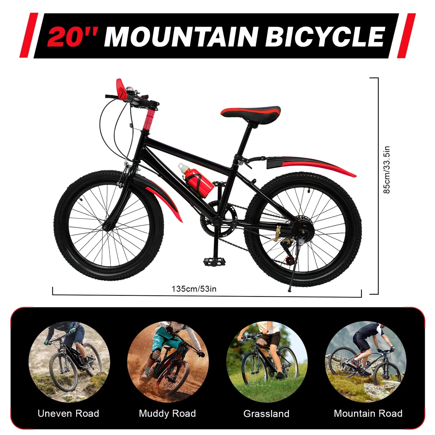 20In 7 Speeds Mountain Bike