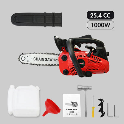12" Lightweight Gasoline Powered Chainsaw for Tree Cutting