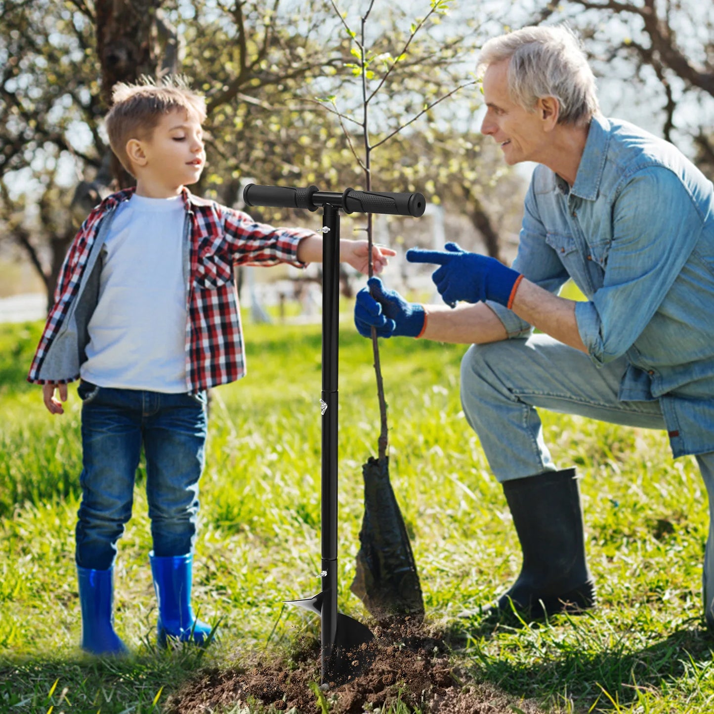 Garden Hole Digging Hand Drill Auger Digger for Planting