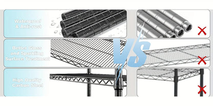 Multi-Tier Steel Utility Shelving Unit