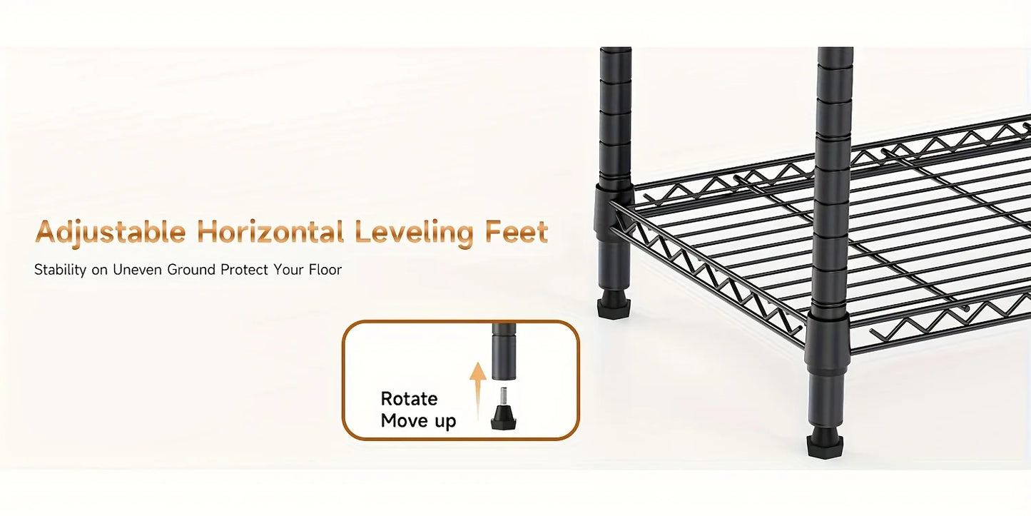 Multi-Tier Steel Utility Shelving Unit