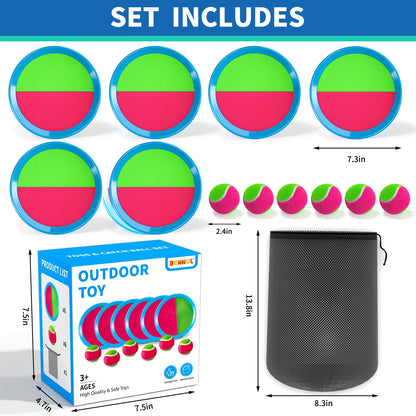 Toss and Catch Ball Game, Outdoor Toys for Kids, Backyard Games, Beach Toys