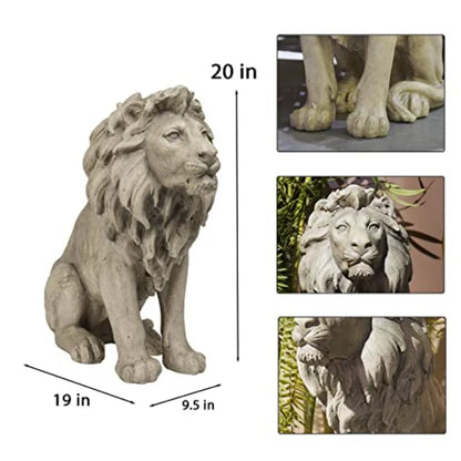20Inch Outdoor Lion Statue