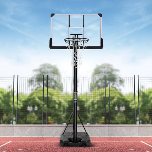 44" Portable Basketball Hoop with Adjustable Height System