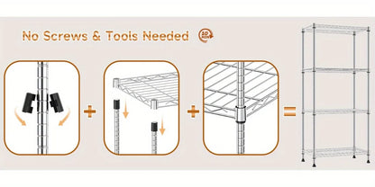 Multi-Tier Steel Utility Shelving Unit
