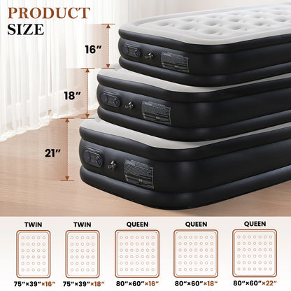Blow Up Double Height Air Mattress