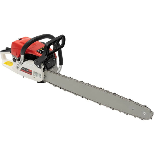 22 Inch Chainsaw Gas Power, Portable Woodcutting Gas Chain Saw for home and garden