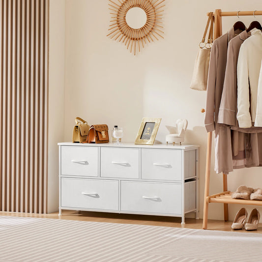 Wardrobes For Bedroom With 5/7/10 White Fabric Drawers For Bedroom Furniture