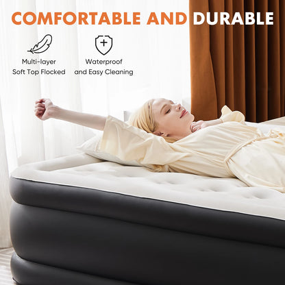 Blow Up Double Height Air Mattress