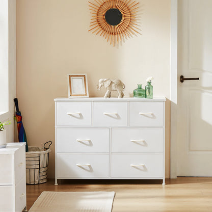 Wardrobes For Bedroom With 5/7/10 White Fabric Drawers For Bedroom Furniture