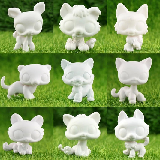 Lovely White Base Pet Figure