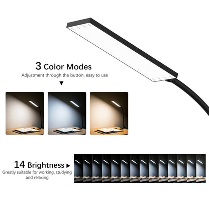 5W LED Clip on Desk Lamp with 3 Modes, Table Lamp