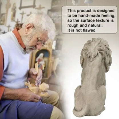 20Inch Outdoor Lion Statue