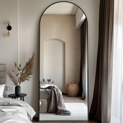 Full Length 58"x18" Rectangular Full Body Mirror with Stand for Bedroom, Living Room