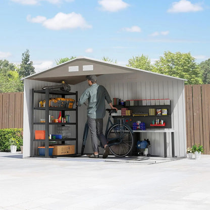 9x6ft Metal Storage And Tool Shed